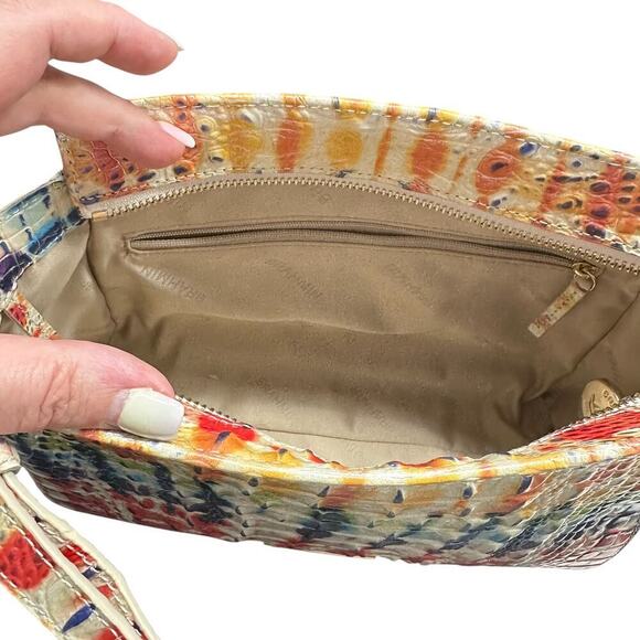 BRAHMIN Melbourne Leather  Hillary Crossbody In Celebrate - Picture 13 of 16